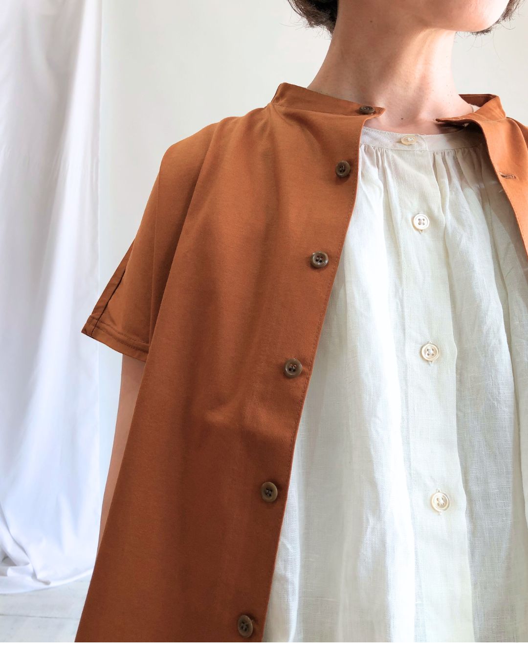 【sale】 70/2コンパクト天竺2wayカーデ　camel