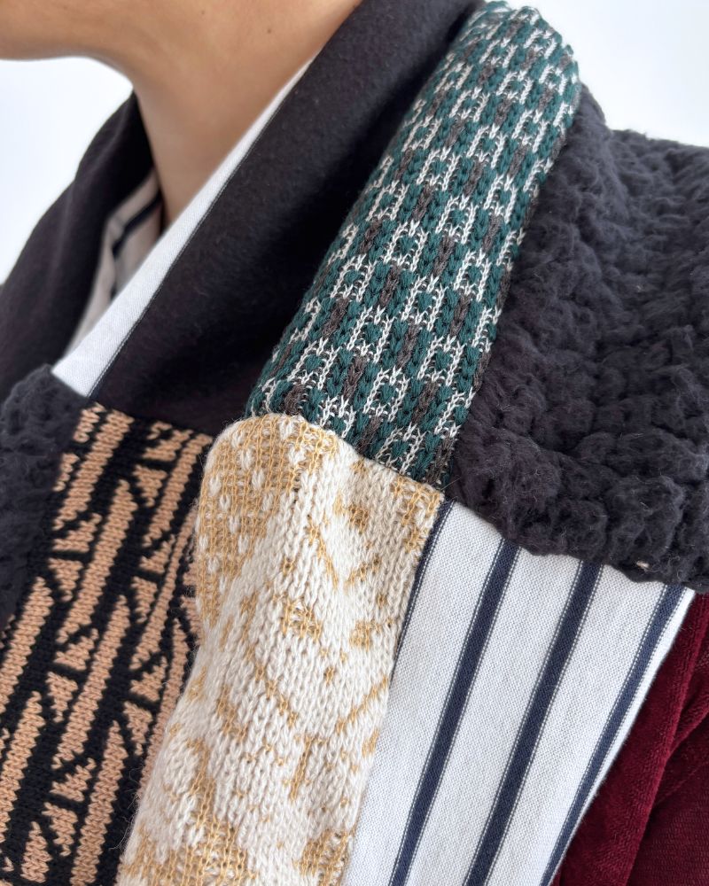 パッチワークロングスヌード