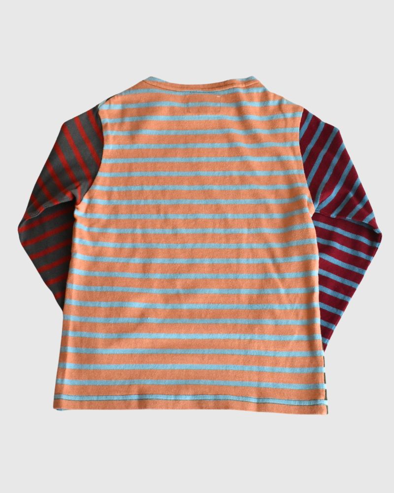 【sale】ボーダテンジクボートネックTEE Crazy　130cm