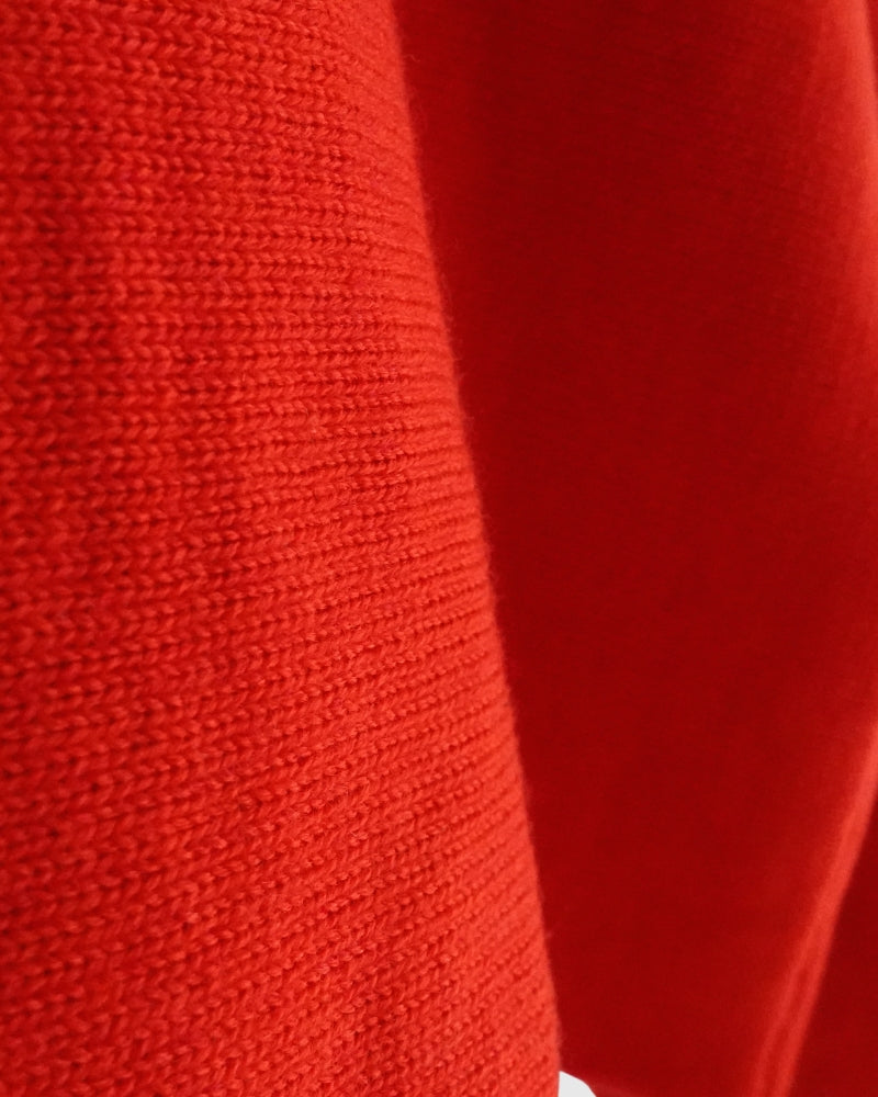 ボトルネックボイルニット Red