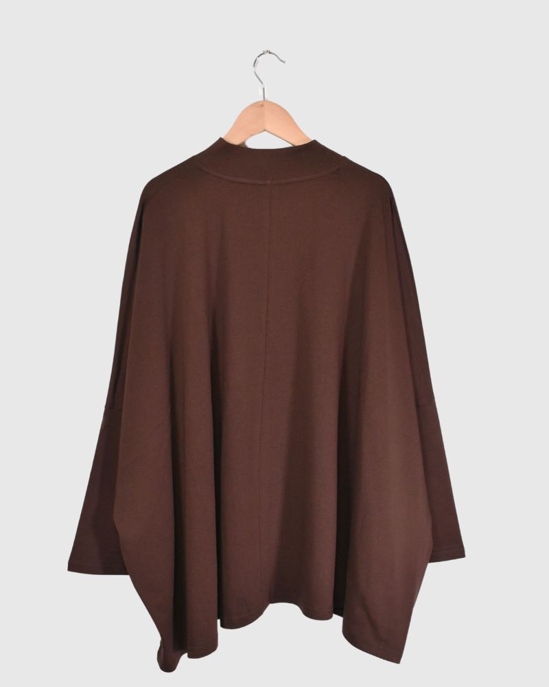 WIDE BOX SILHOUETTE TOPS 'CADEN' Brown