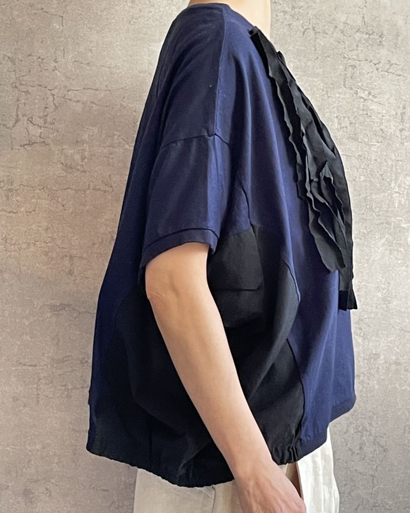 【追加生産】S/S 8T010 異素材スラッシュTee （6月中旬）