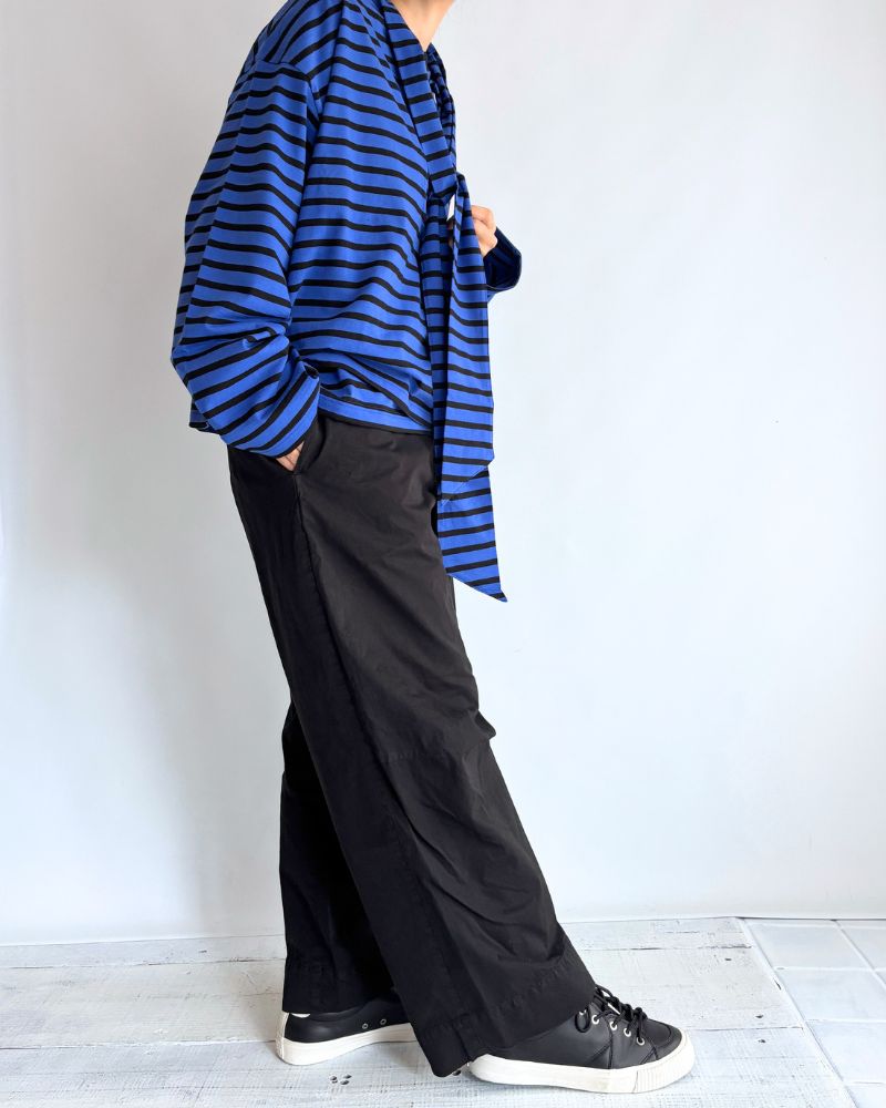 taco cotton ボーダータイ RoyalNavy/Black