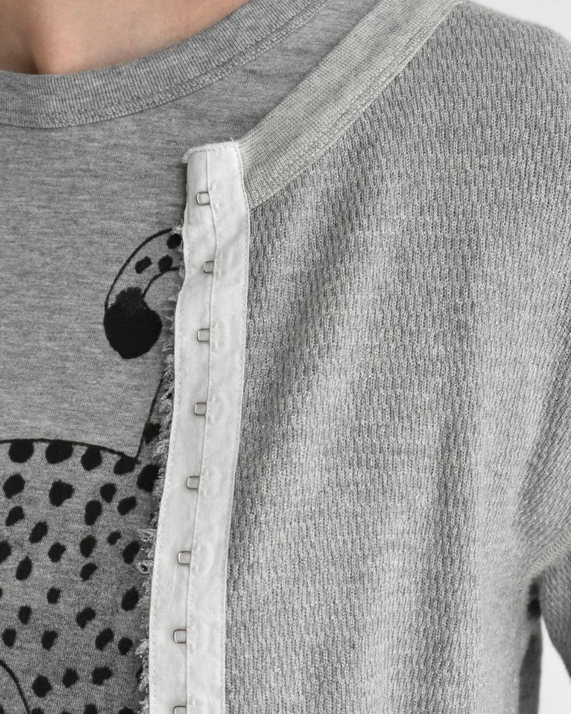 ラメサーマル リメイクカーディガン Gray