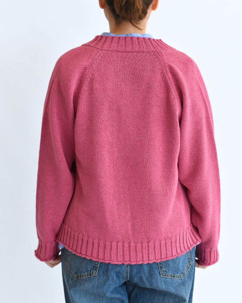 ラグランスリーブカーディガン Pink