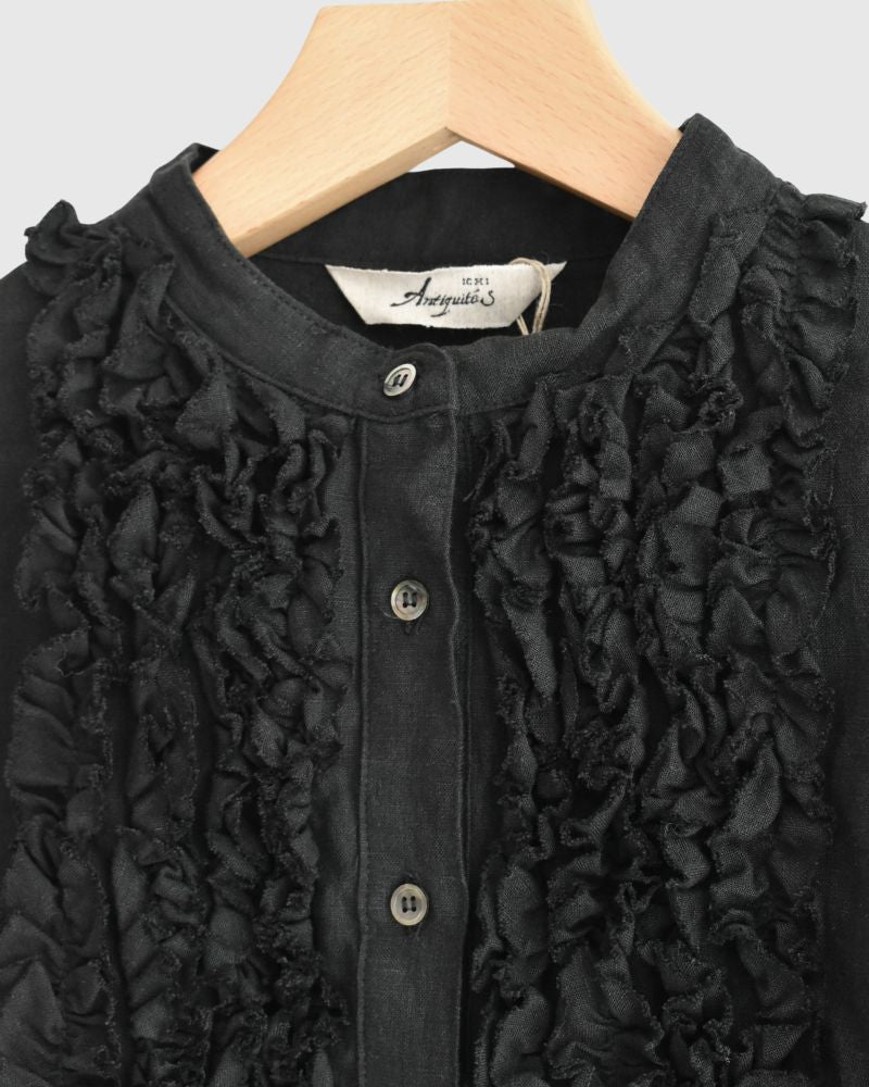 フレンチリネンシャツ Black