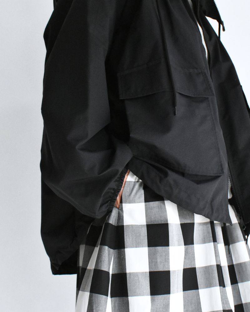 オーバーサイズ フーディジャケット Black