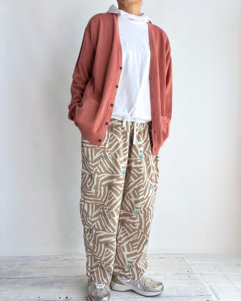 透かし編みニットカーディガン 'EMILY' SmokePink