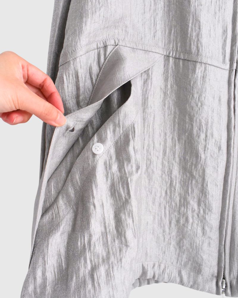 シャイニー フーディブルゾン LightPurple