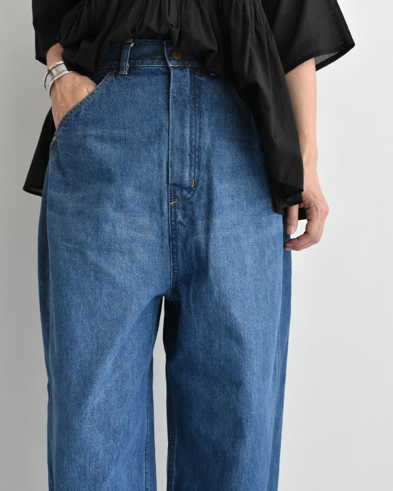 13ozムラ糸 バギーデニムパンツ VintageWash