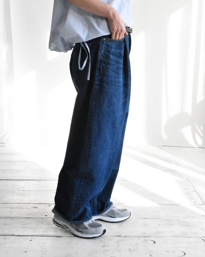 ワイドデニムパンツ Indigo