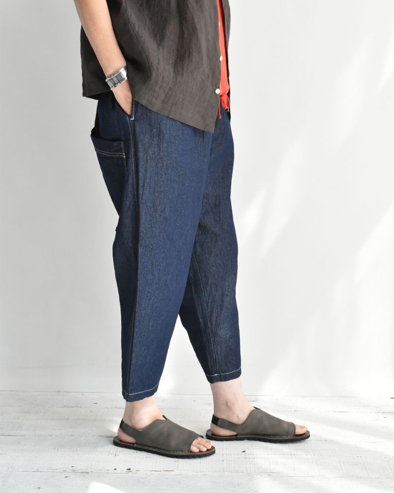 ビックポケットペグトップパンツ (DENIM) Indigo