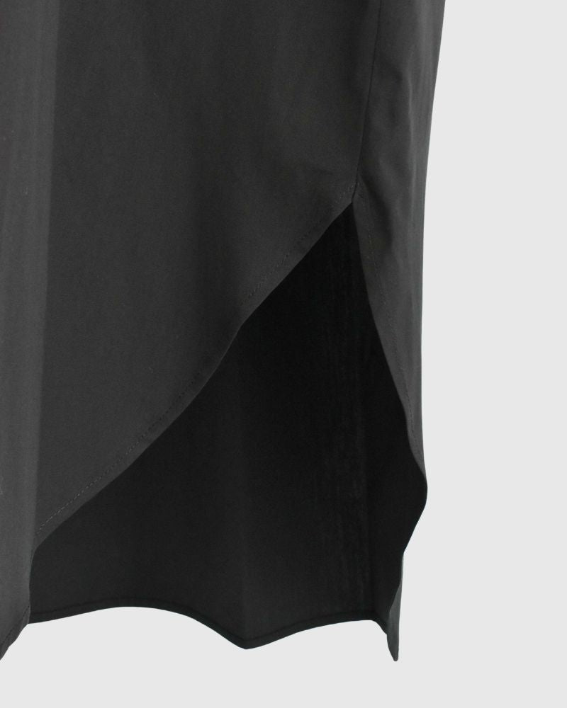 バルーンスリーブ ミディワンピース Black