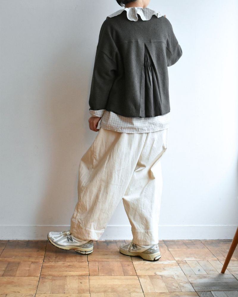 【予約】 F/W G 1230 オーガニックコーデュロイ ウフパンツ（9月中旬 - 9月末）