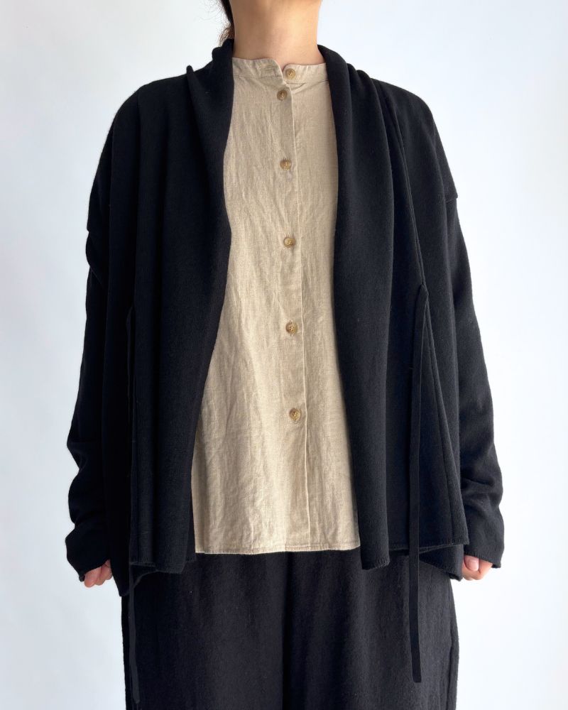 ショールカーディガン Black
