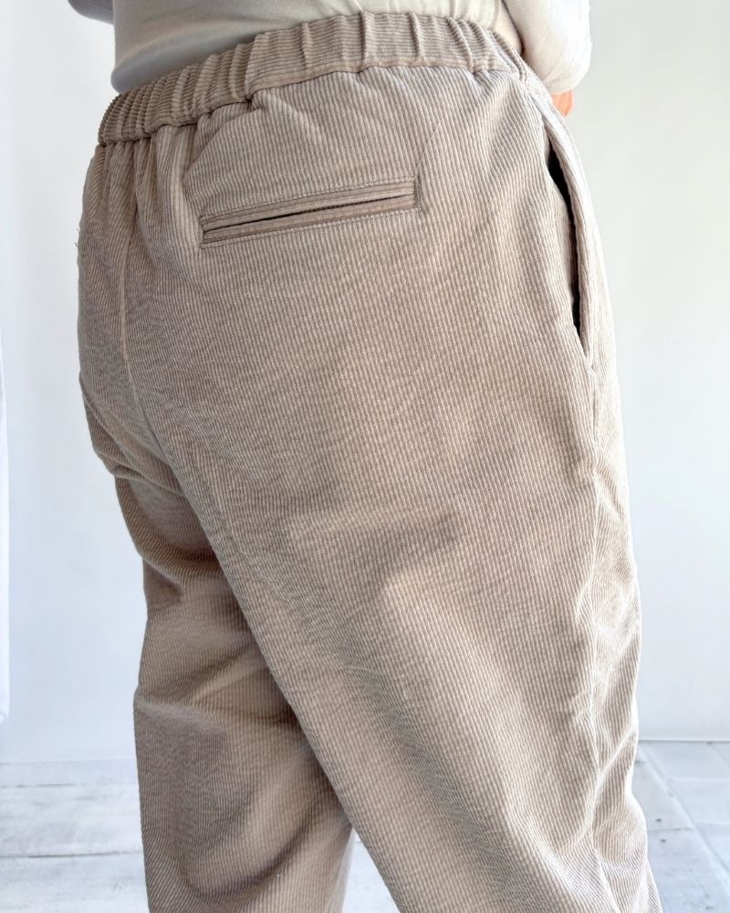 11WALE CORDUROY EASY TAPERED PANTS Beige