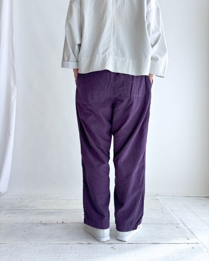 26 WALES CORDUROY OVERDYE EASY PANTS Purple