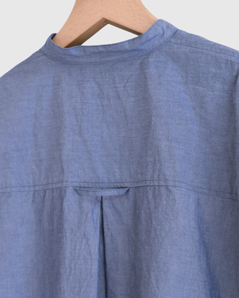 バンドカラービックシャツ Navy