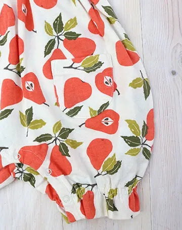 【sale】ペールロンパース　salmon　70cm