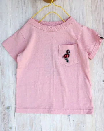 【sale】テンジクONEPOINTポケットTEE 80cm　Pink
