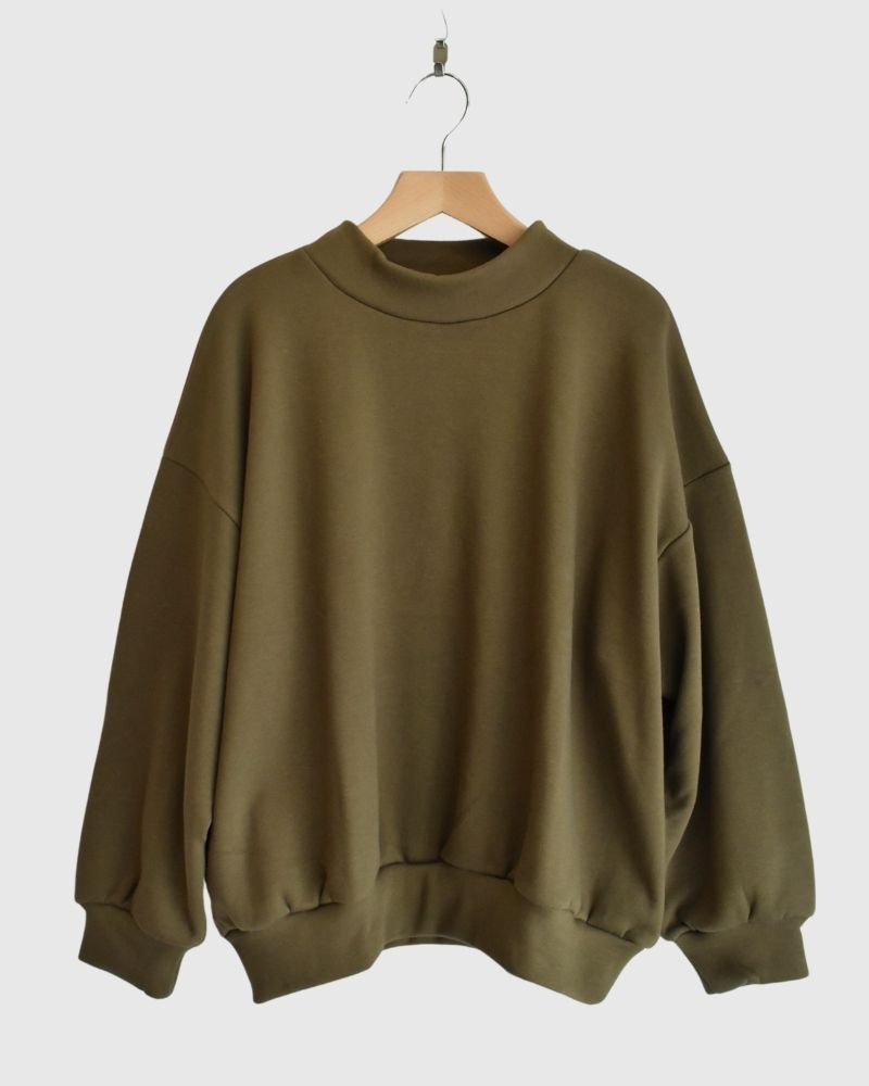 【sale】BOMBER HEAT MOCK NECK PULLOVER Khaki