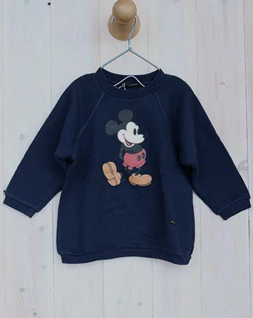 【sale】FITH×MICKEYロングスリーブトレーナー Navy　80cm,90cm