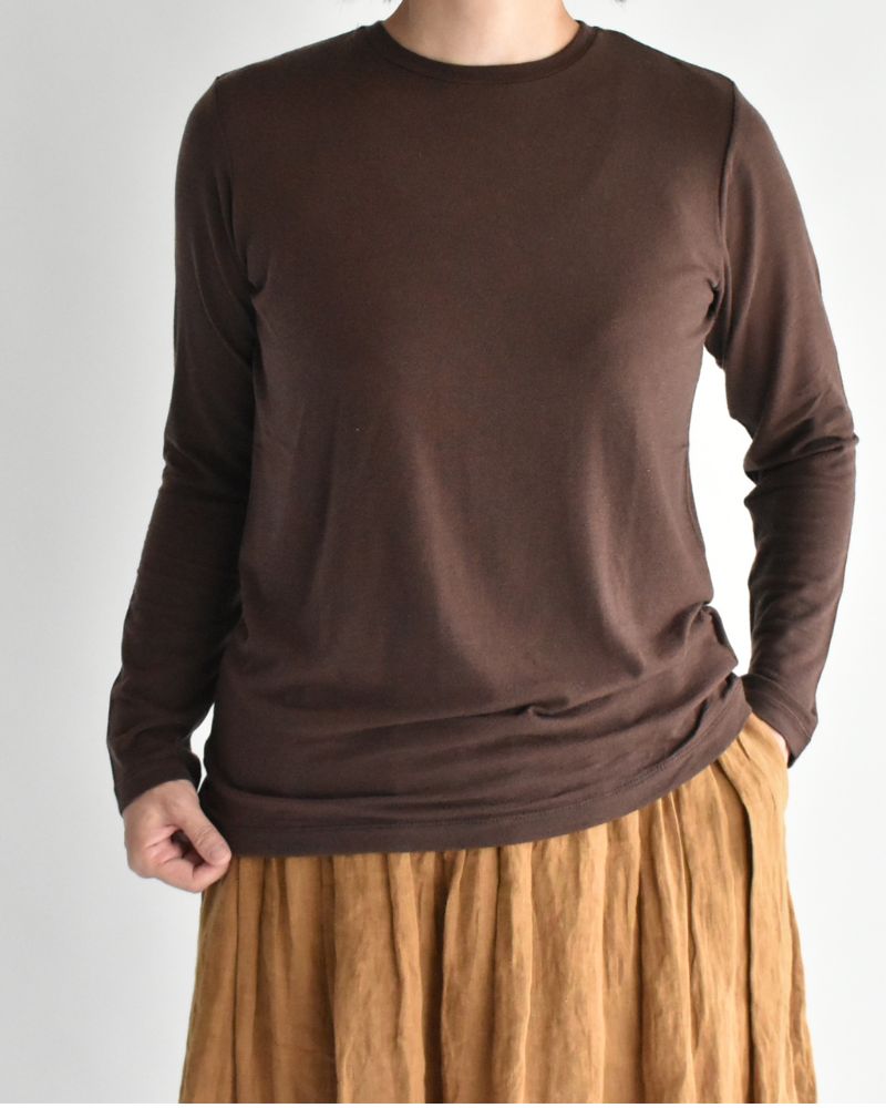 シアージャージー クルーネック Brown