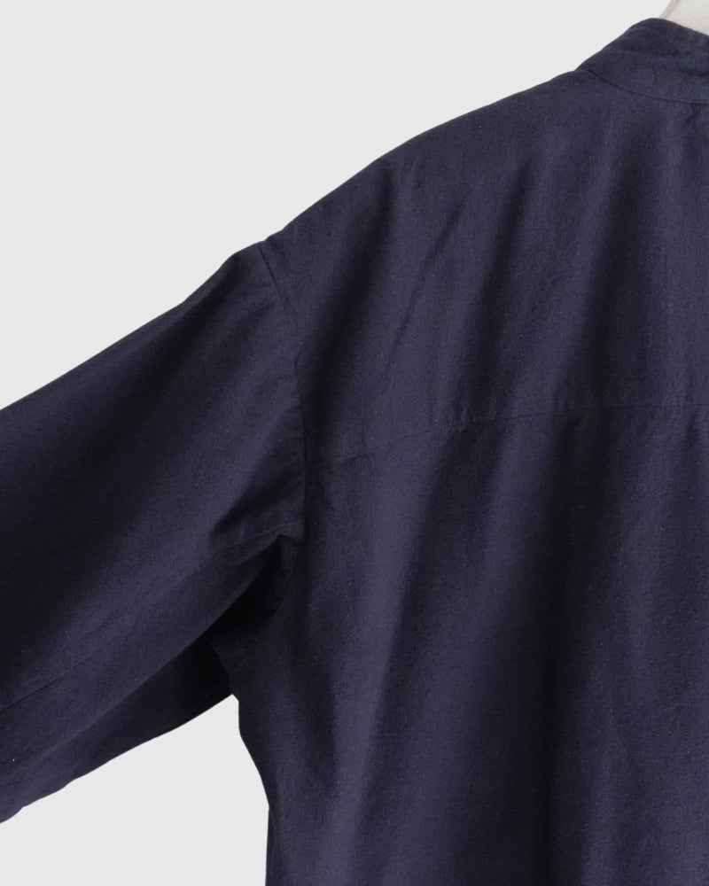 STAND COLLAR SHIRT Marine