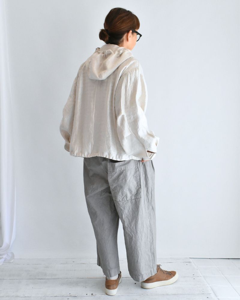 シャイニー フーディブルゾン OffBeige