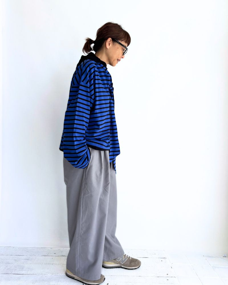 ドローストリング フーディプルオーバー Black