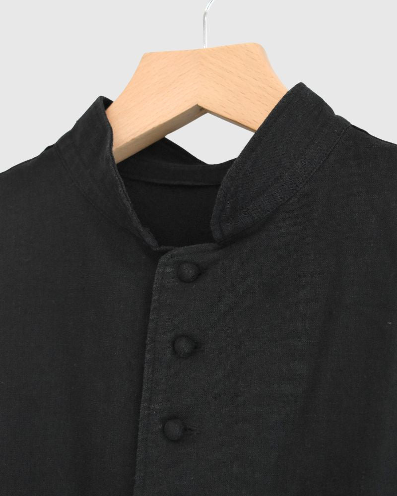【予約】S/S 8T005 スタンドカラー半袖シャツ（3月）