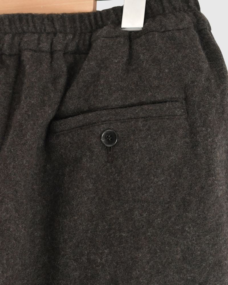 ウールタックパンツ Brown