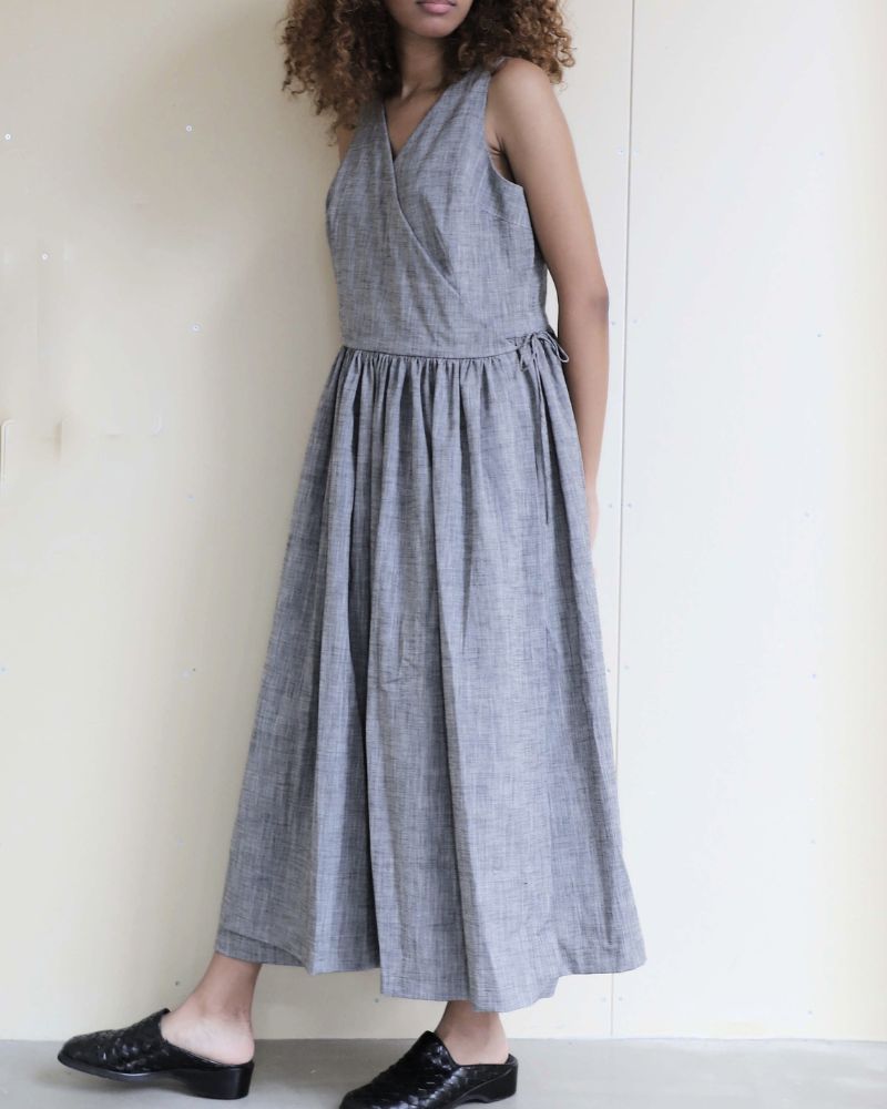 【予約】S/S 8A001 カシュクールワンピース（4月）