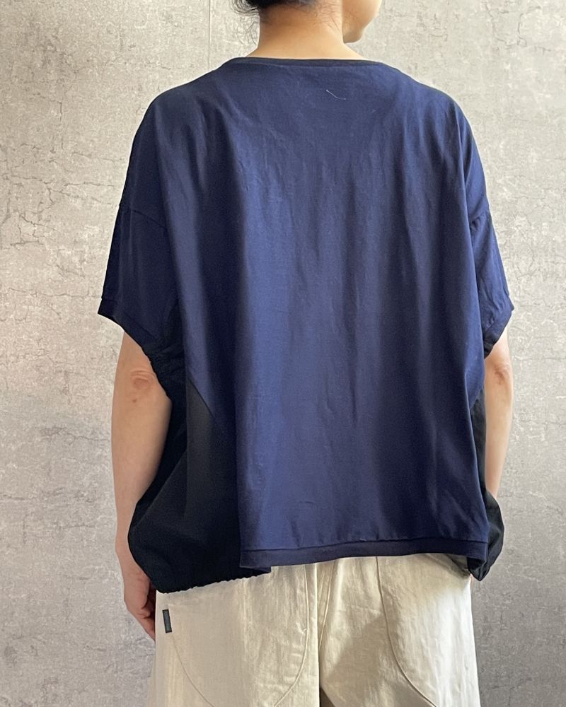 【追加生産】S/S 8T010 異素材スラッシュTee （6月中旬）