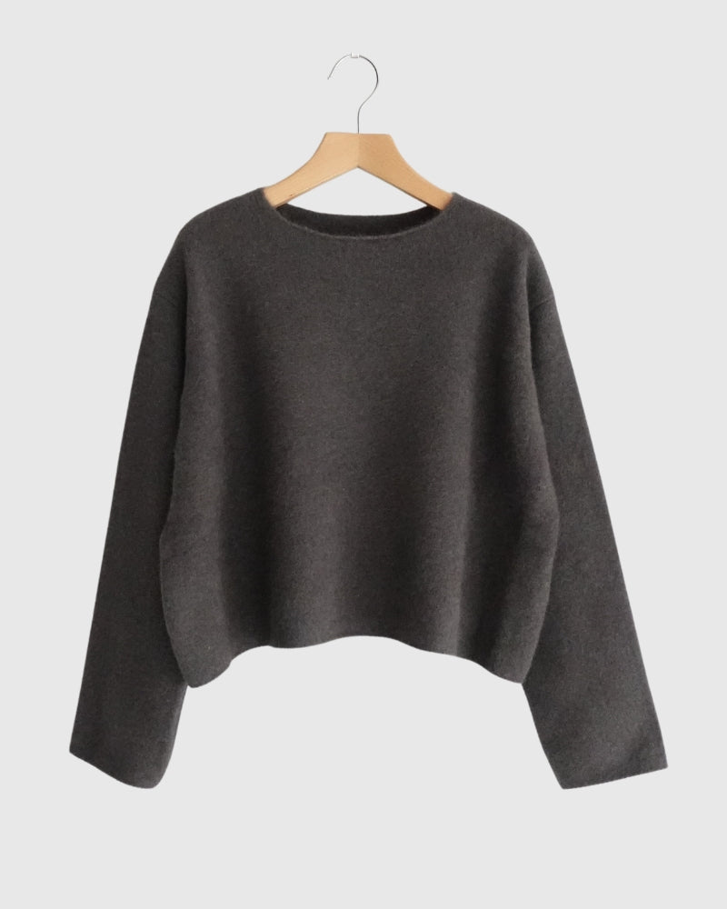 ラクリッチ クルーネックニットプルオーバー 1367045 Rabbit｜denier｜miel