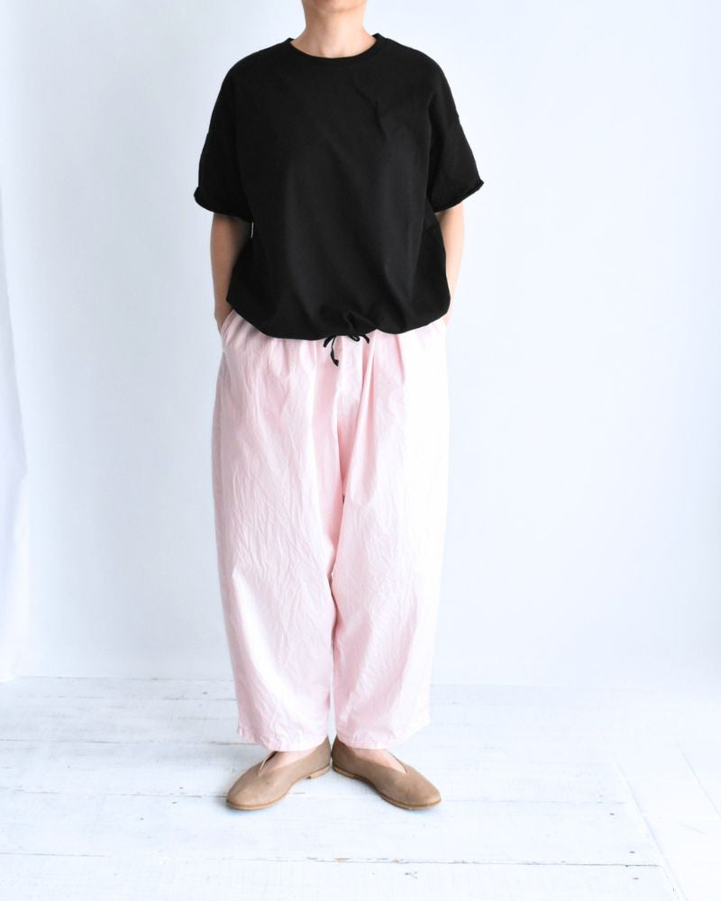 ハーフスリーブ ドロストTシャツ Black