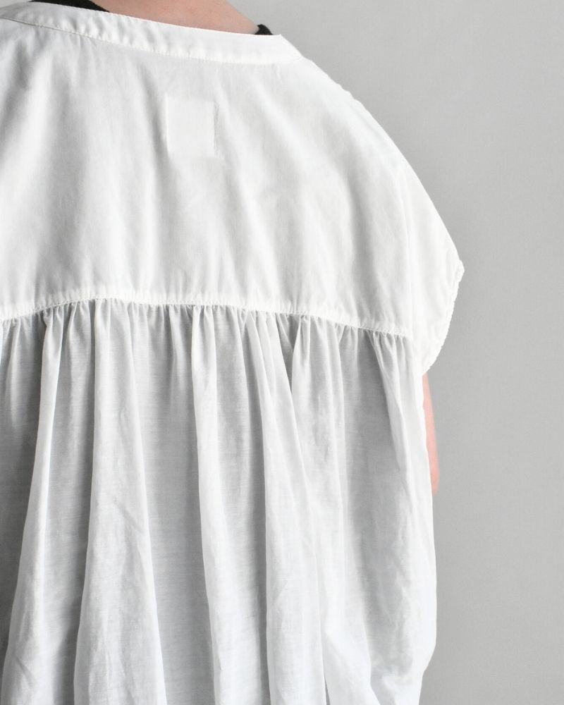 【予約】MS/F G1183 タイニーフリルノースリーブギャザードレス（5月末 - 6月初旬）