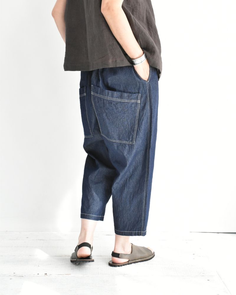 ビックポケットペグトップパンツ (DENIM) Indigo