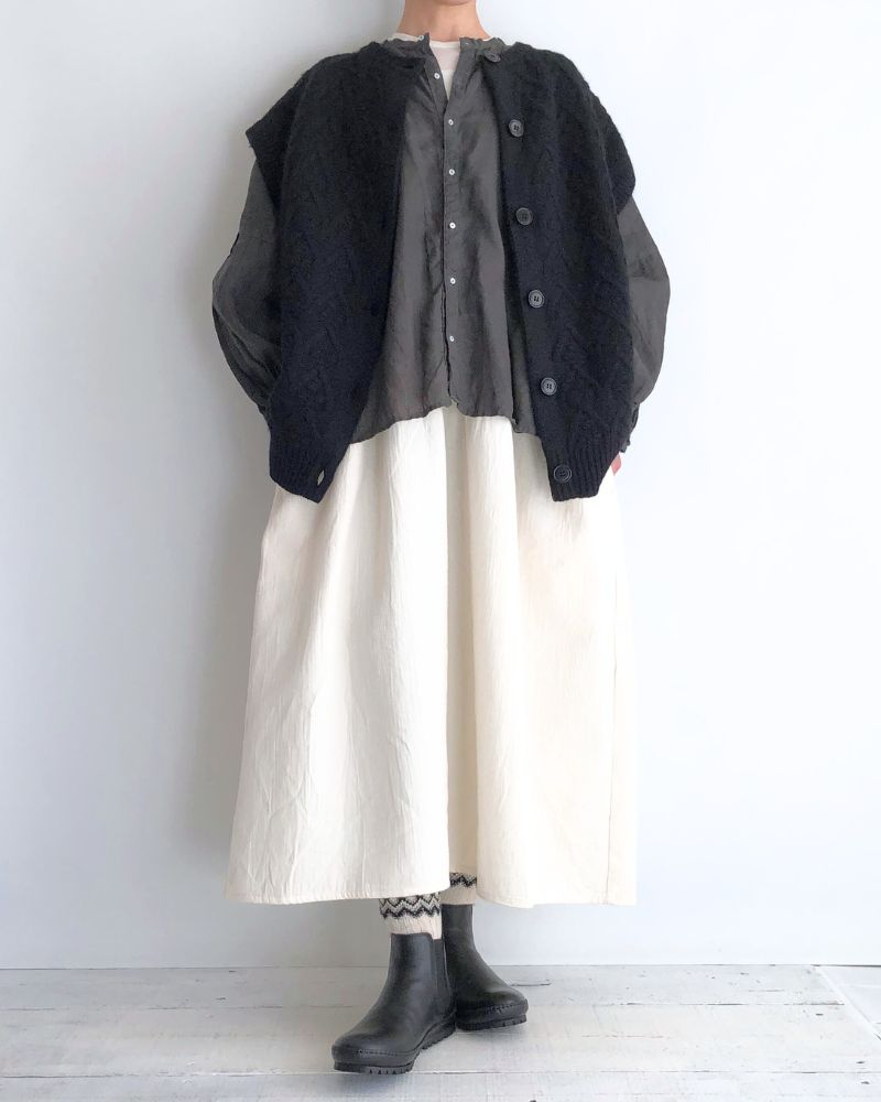 アノニマス アランニット 2WAY ワイドベスト Black