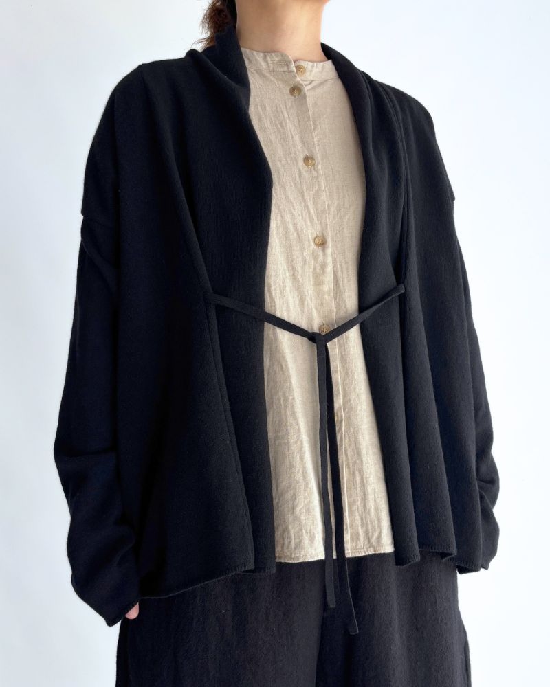 ショールカーディガン Black