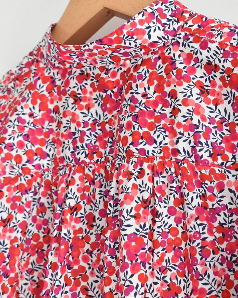 スキッパーシャツ（LIBERTY） WiltshireRed