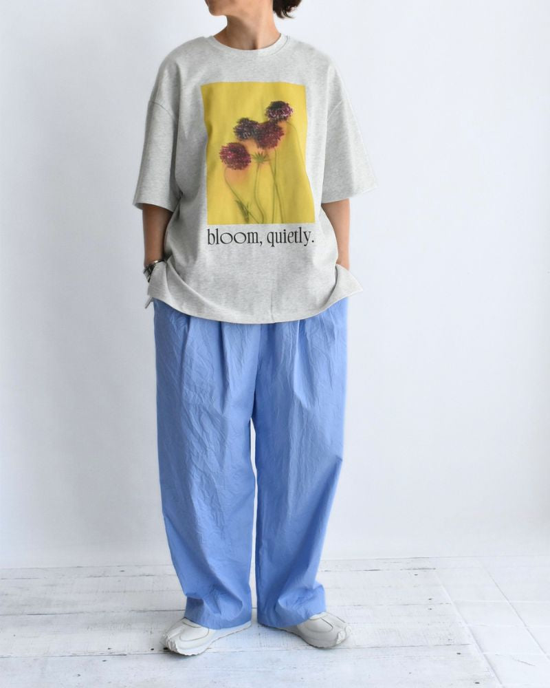 2Way プリントTシャツ AshGray