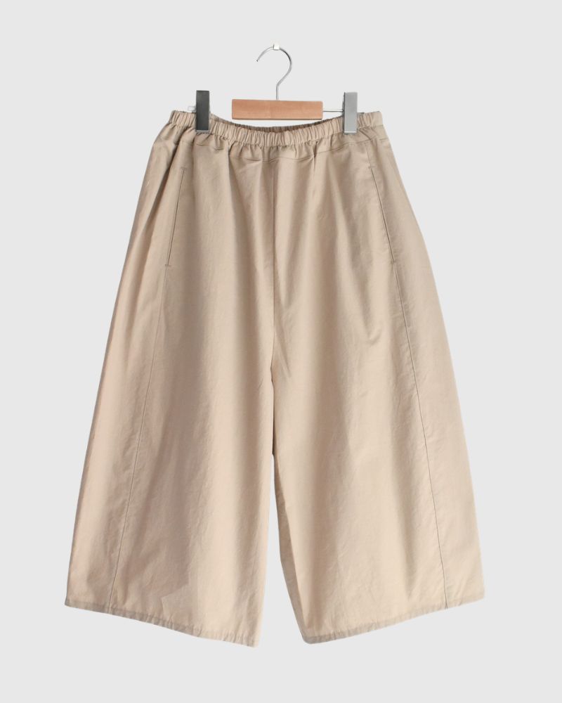 ヴィンテージコットン オーバルパンツ Beige
