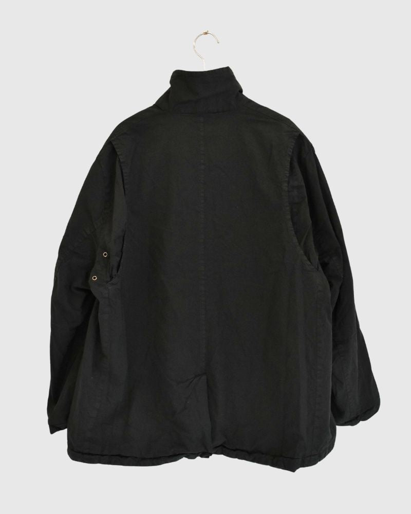 ガーメントダイショートコート Black
