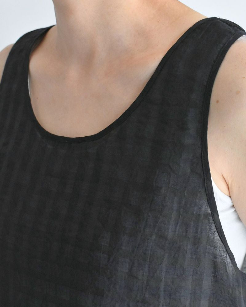 U-NECK TANK TOP Black