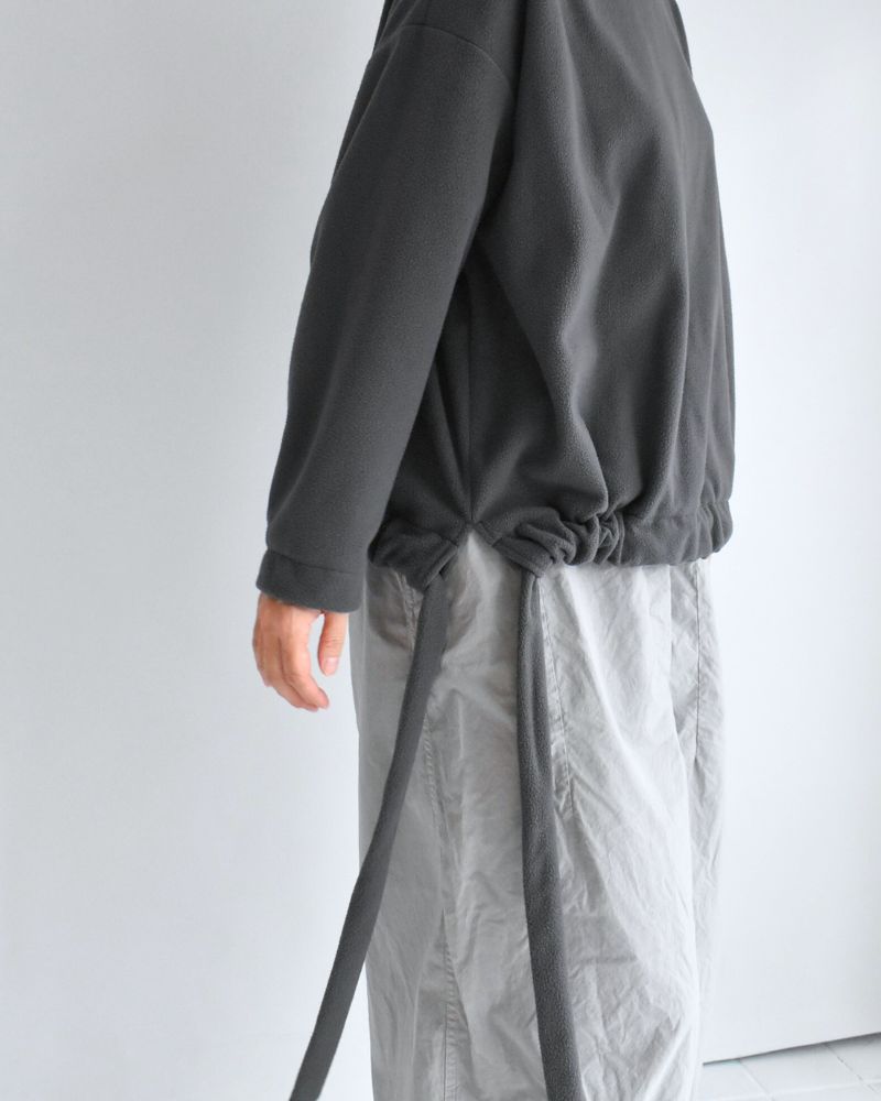 フリース ヘムリボンプルオーバー Gray
