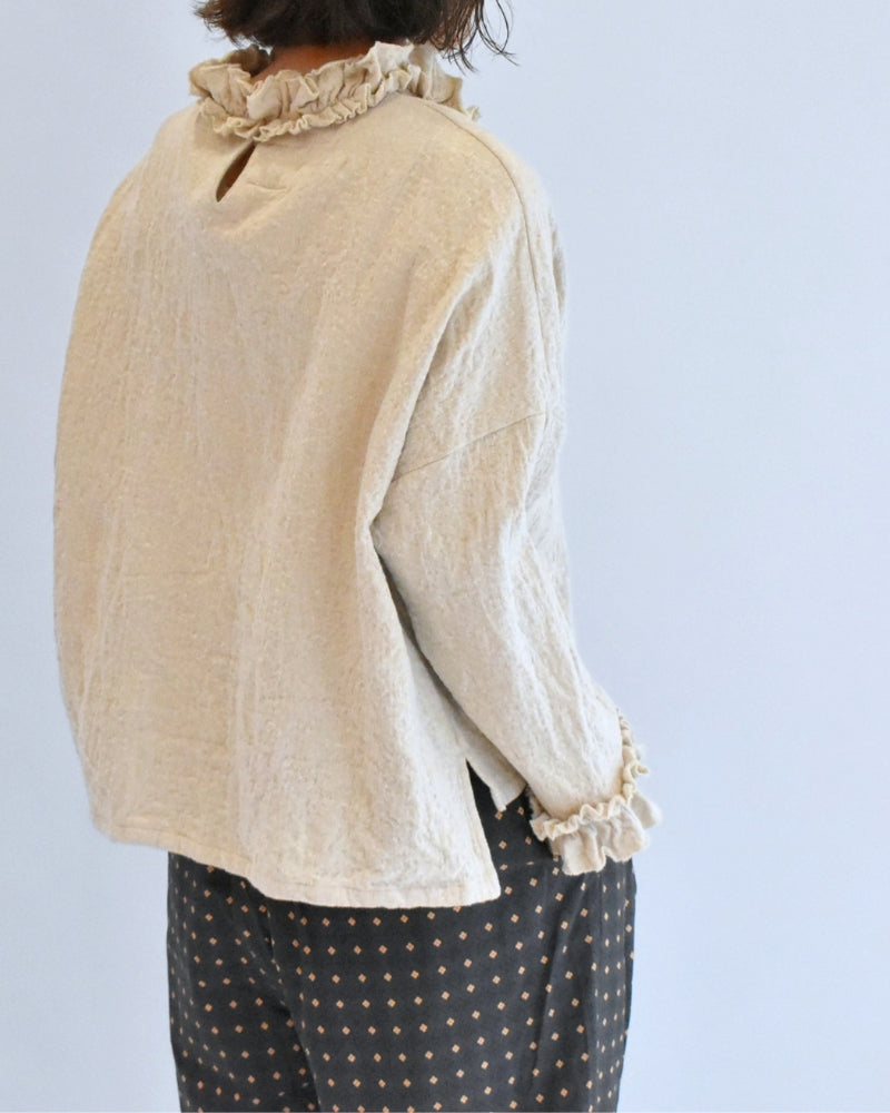 ウールボックスプルオーバー Beige