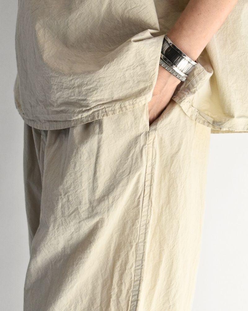 シュリンクワイドパンツ Beige