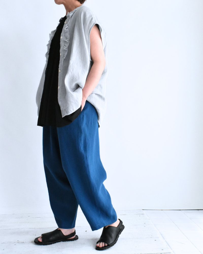 エッグパンツ（LINEN/RAMY） Blue
