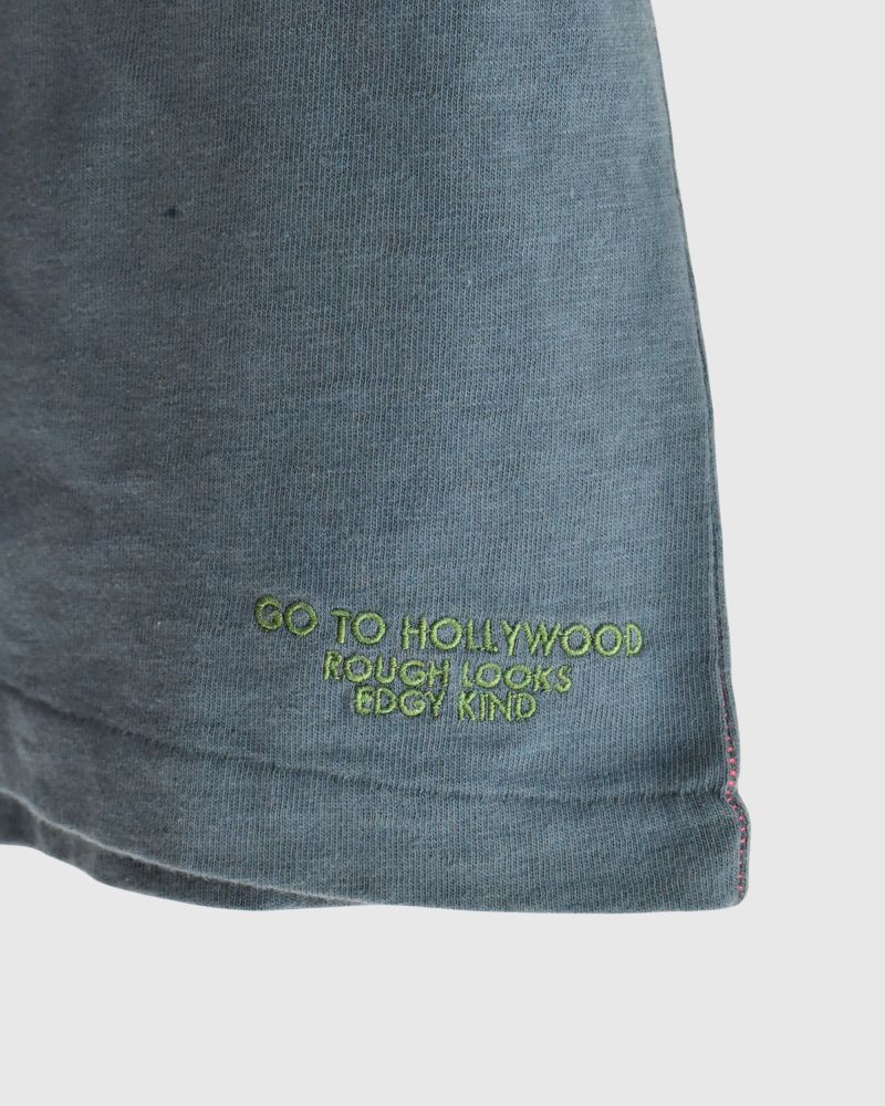 【sale】天竺VネックTシャツ Blue